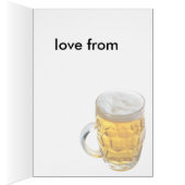 Glass of Beer Car Cards (Inside (Right))