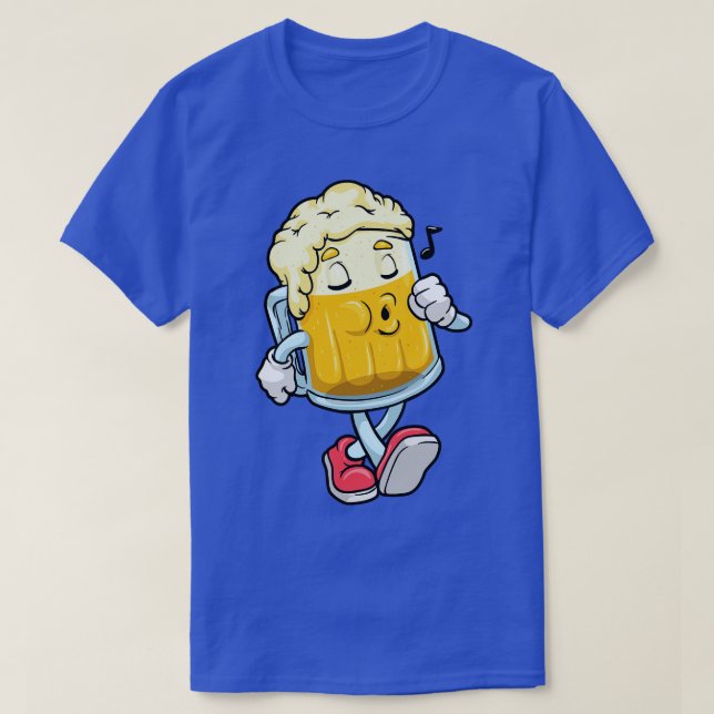 Glass of beer with Foam T-Shirt (Design Front)