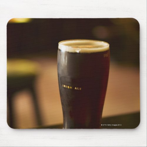 Glass of Irish ale in pub Mouse Pad