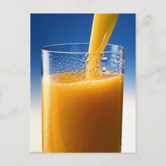 Glass of Juice Postcard