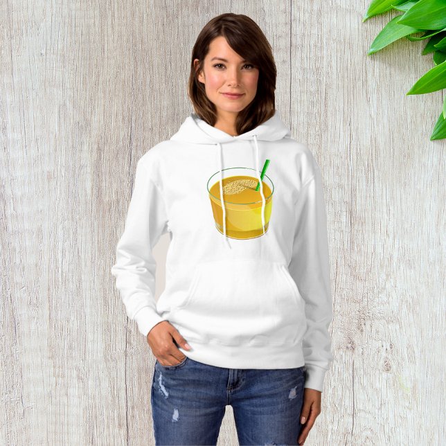 Glass Of Juice Womens Hoodie (Creator Uploaded)