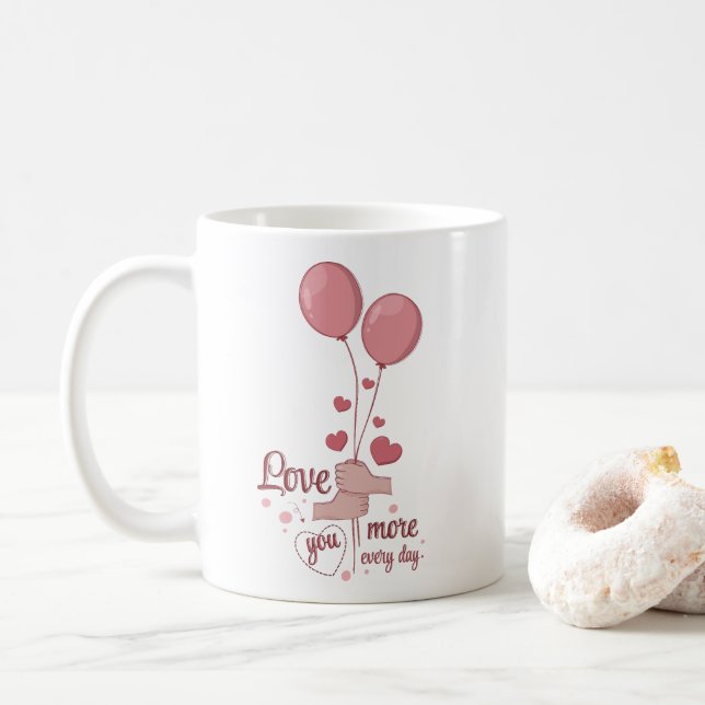 Glass of Love Coffee Mug (With Donut)