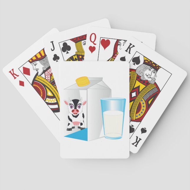 Glass Of Milk Poker Cards (Back)