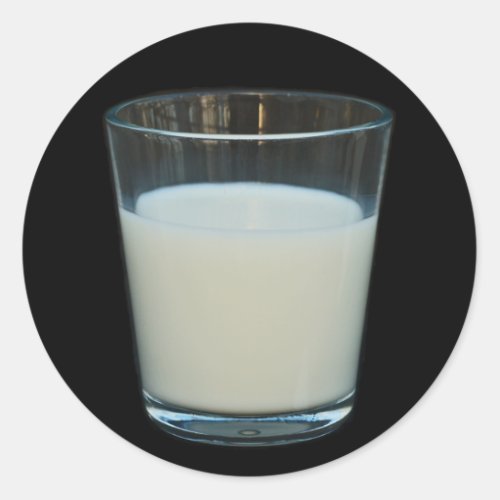 Glass of milk stickers