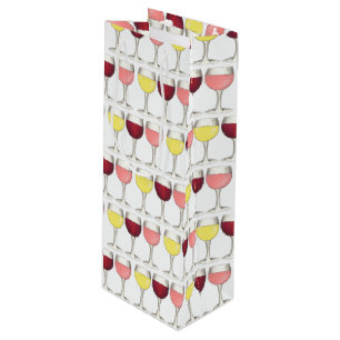Glass of Red White Rosé Glasses Winery Wine Lover Gift Bag