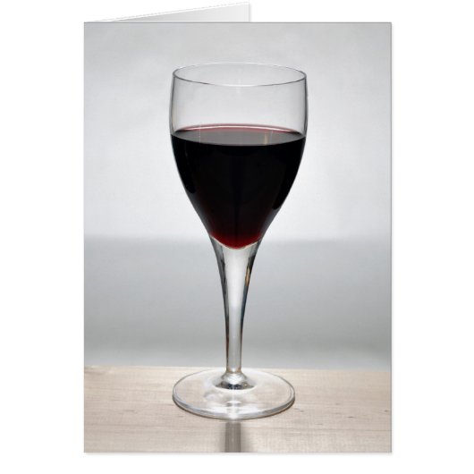 Glass of red wine cards (Front)