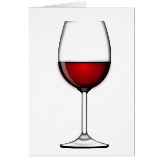 GLASS OF RED WINE CARDS (Front)