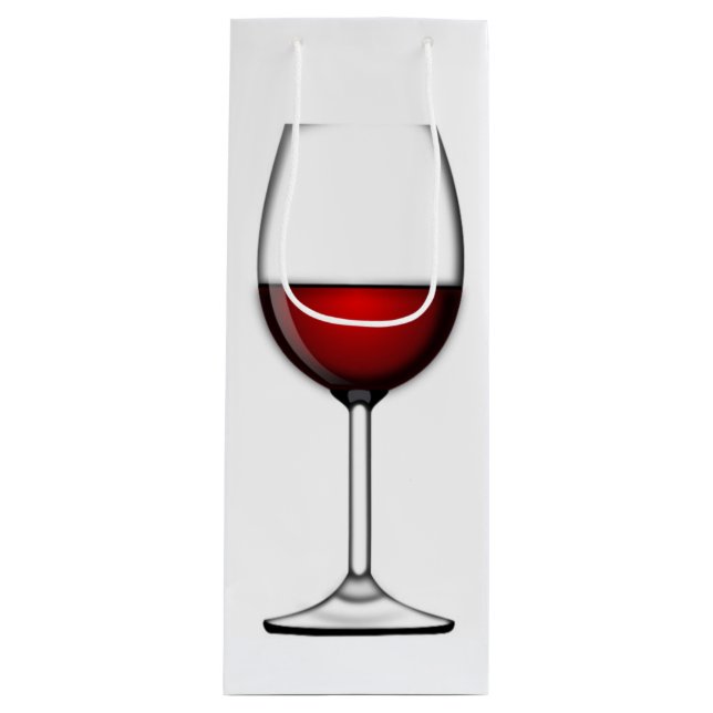 GLASS OF RED WINE GIFT BAG (Front)