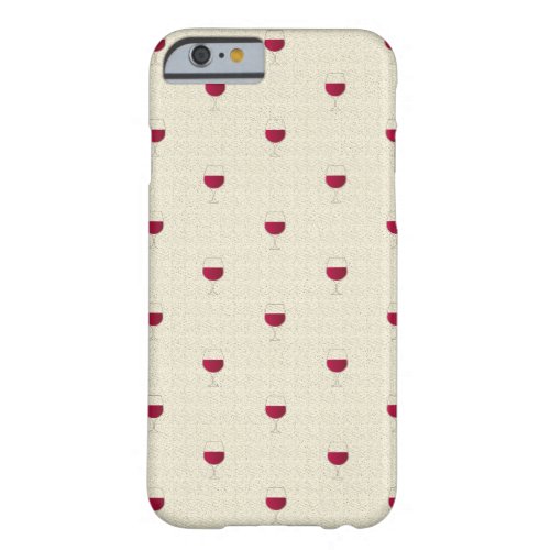 Glass of red wine patten barely there iPhone 6 case