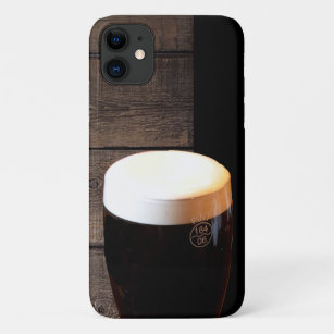 Glass of Stout Beer with Foam iPhone 11 Case