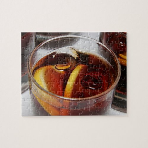 Glass of whiskey cocktail jigsaw puzzle