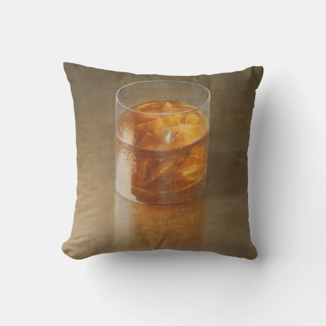 Glass of Whisky 2010 Throw Pillow (Front)
