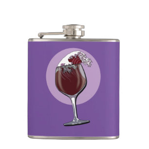 Glass Of Wine Flask