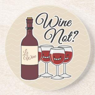 Glass of Wine not grapes alcohol red rose pinot Coaster