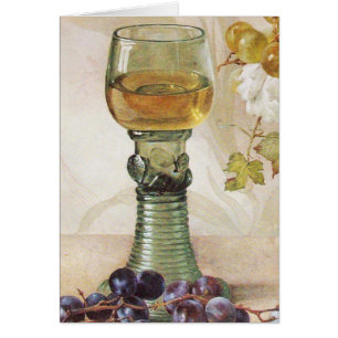 GLASS OF WINE ,OLD GRAPE VINEYARD PARTY CARDS