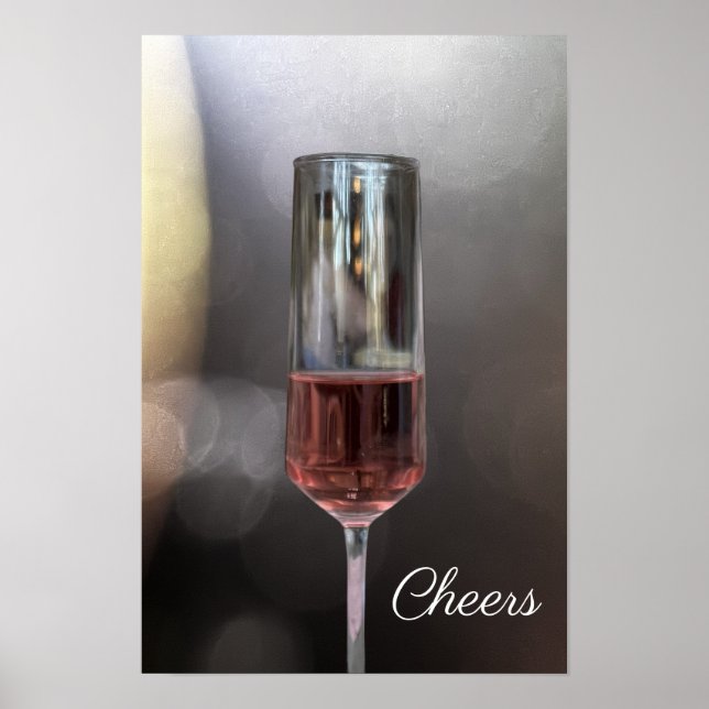 Glass of Wine Photo Poster (Front)