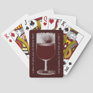 Glass of Wine Poker Cards