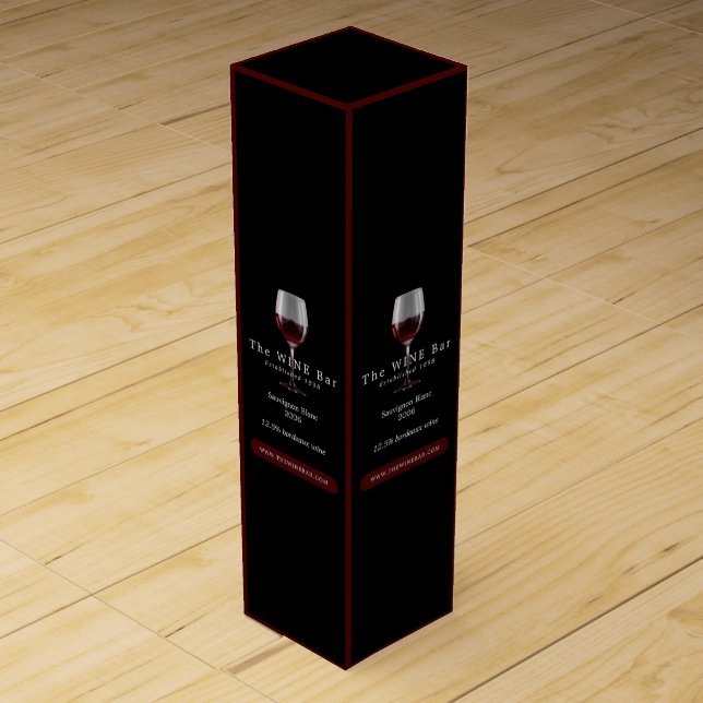 Glass of Wine, Wine Bar/Winery Box (Front)