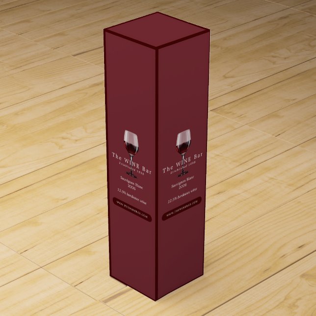 Glass of Wine, Wine Bar/Winery Box (Front)