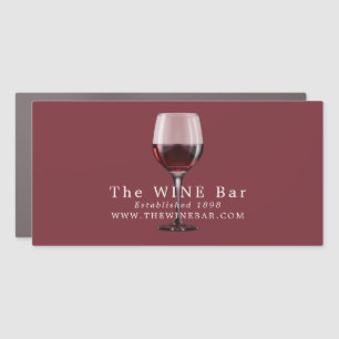 Glass of Wine, Wine Bar/Winery Car Magnet