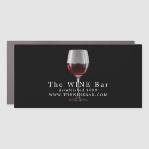 Glass of Wine, Wine Bar/Winery Car Magnet