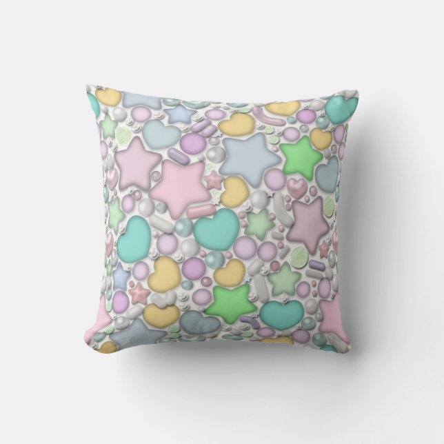 Glass ornaments throw pillow (Front)