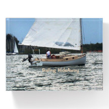 Glass Paperweight Sailing HideAway  Sailboat