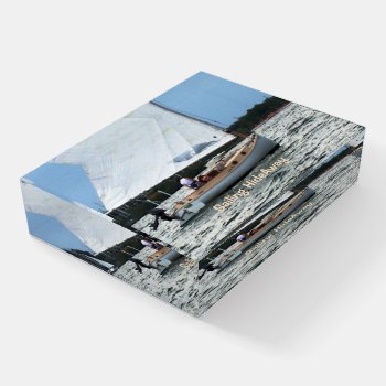Glass Paperweight Sailing Hideaway  Sailboat by SailingHideAway at Zazzle