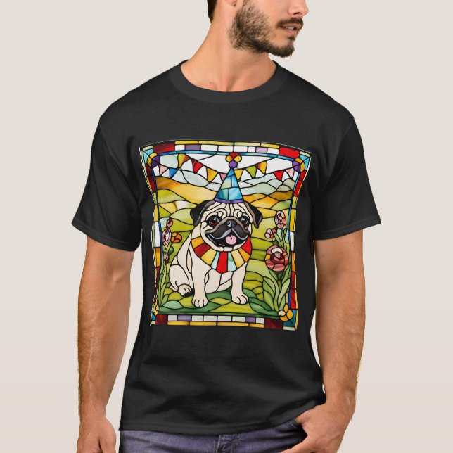 Glass Party Pug: Paul T-Shirt (Front)