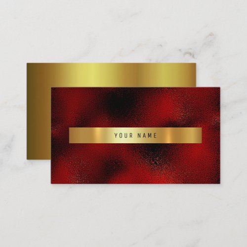 Glass Red Burgundy Wine Gold Vip Ombre Glitter Business Card