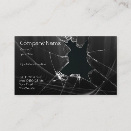 Glass Repair Business Card