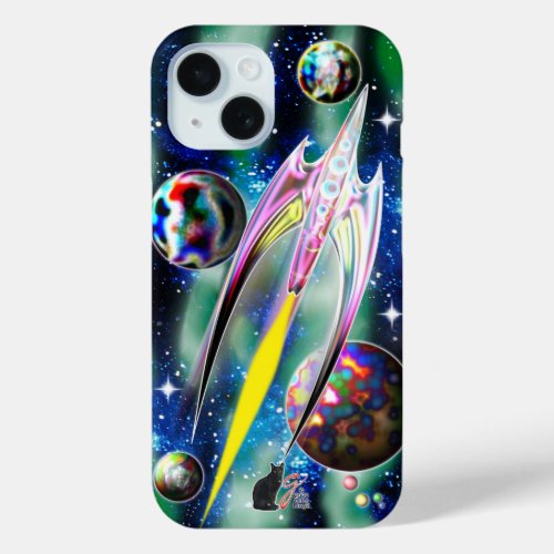 Glass Rocket iPhone 15 Case