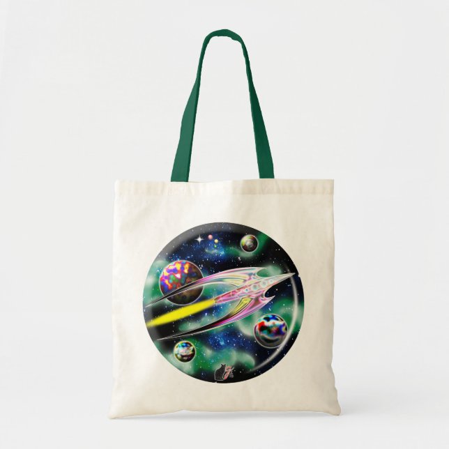 Glass Rocket Tote Bag (Front)