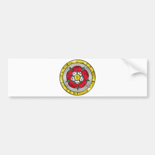 Glass Rose Bumper Sticker (Front)