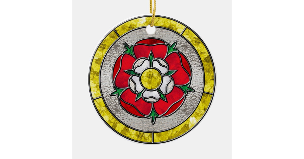 Glass Rose Ceramic Ornament | Zazzle