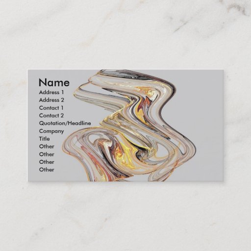 Customizable Glass Sculpture Business Card