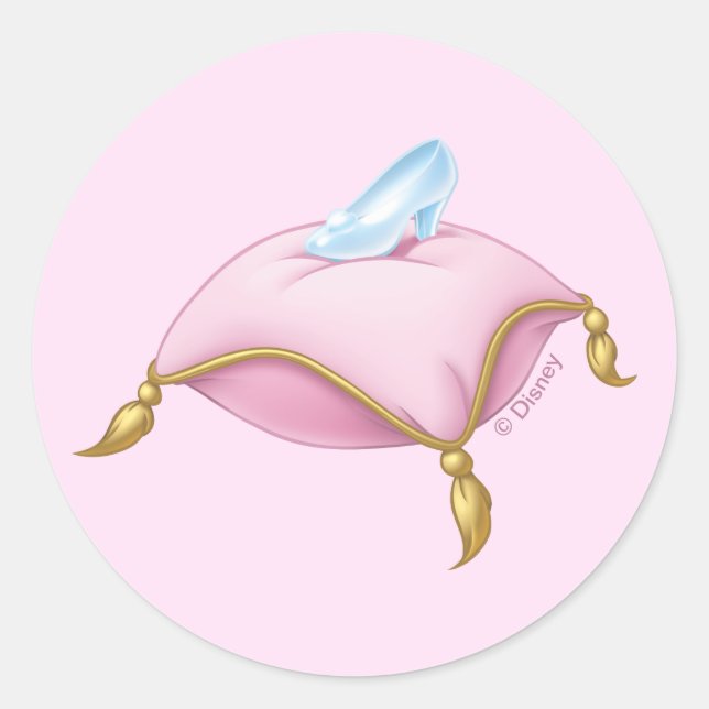 Glass Slipper Classic Round Sticker (Front)