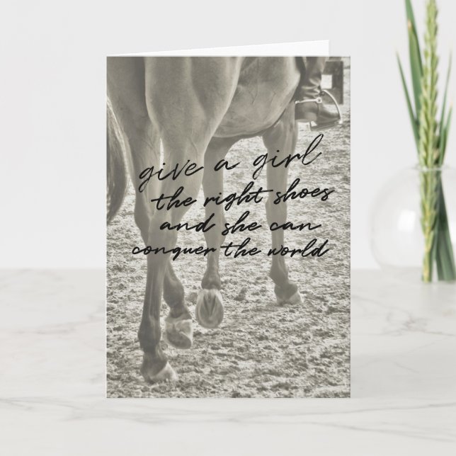 GLASS SLIPPER Greeting Card (Front)