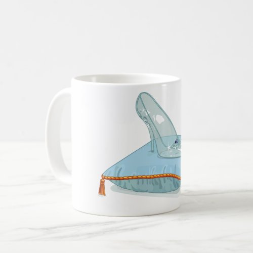 Glass Slipper On A Pillow Coffee Mug