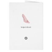 Glass Slipper - Pink & Zebra Cards (Back)