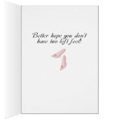 Glass Slipper - Pink & Zebra Cards (Inside (Right))