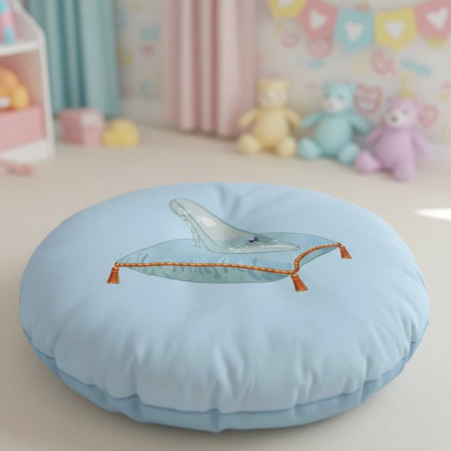 Glass Slipper Round Pillow (Creator Uploaded)