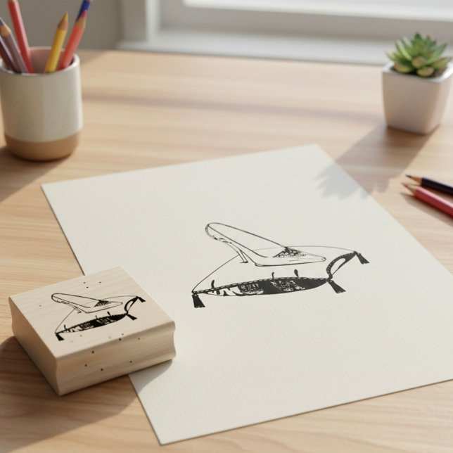 Glass Slipper Rubber Stamp (Creator Uploaded)