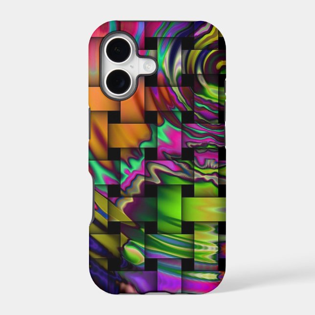 glass squares iphone case (Back)