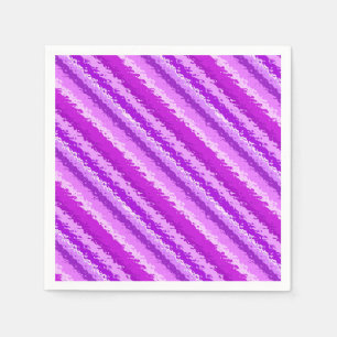 Glass stripes - shades of amethyst purple napkins