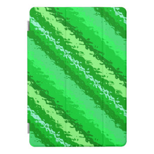Glass stripes - shades of emerald green iPad mini Pro Cover