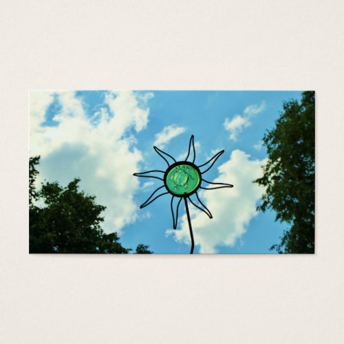 Glass Sun Sculpture in the Sky Business Card