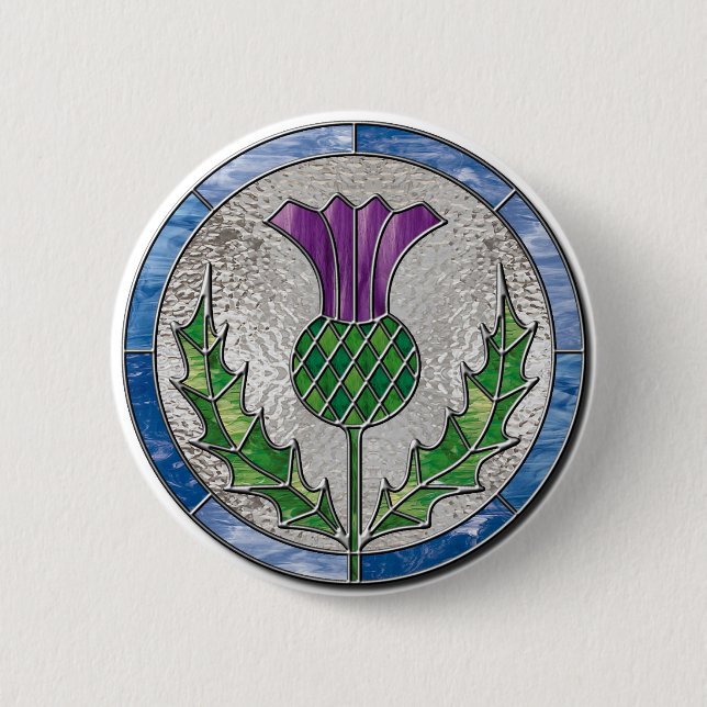 Glass Thistle Button (Front)