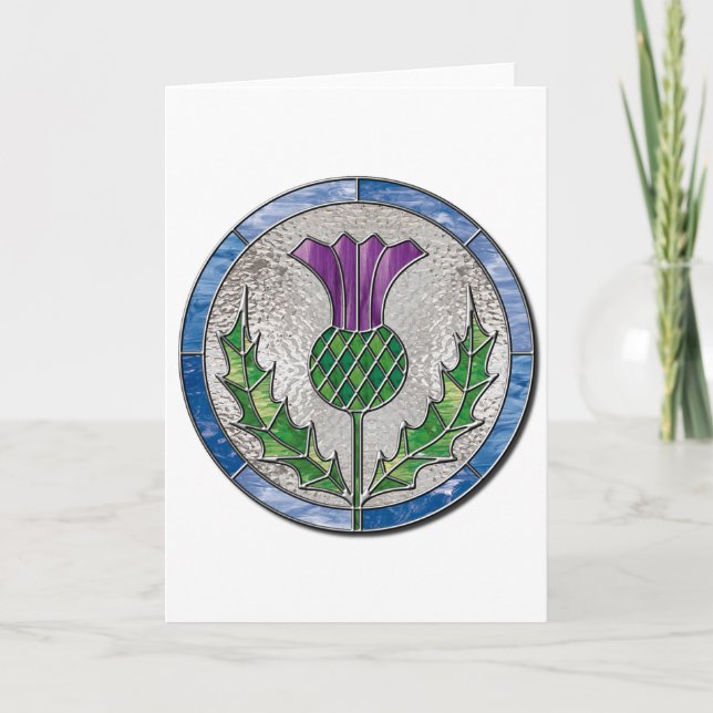 Glass Thistle Card (Front)