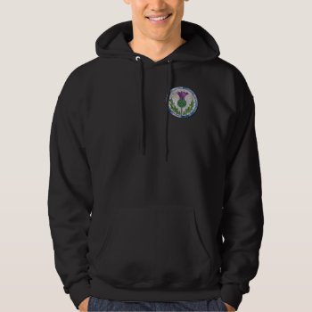 Glass Thistle Hoodie by inkles at Zazzle